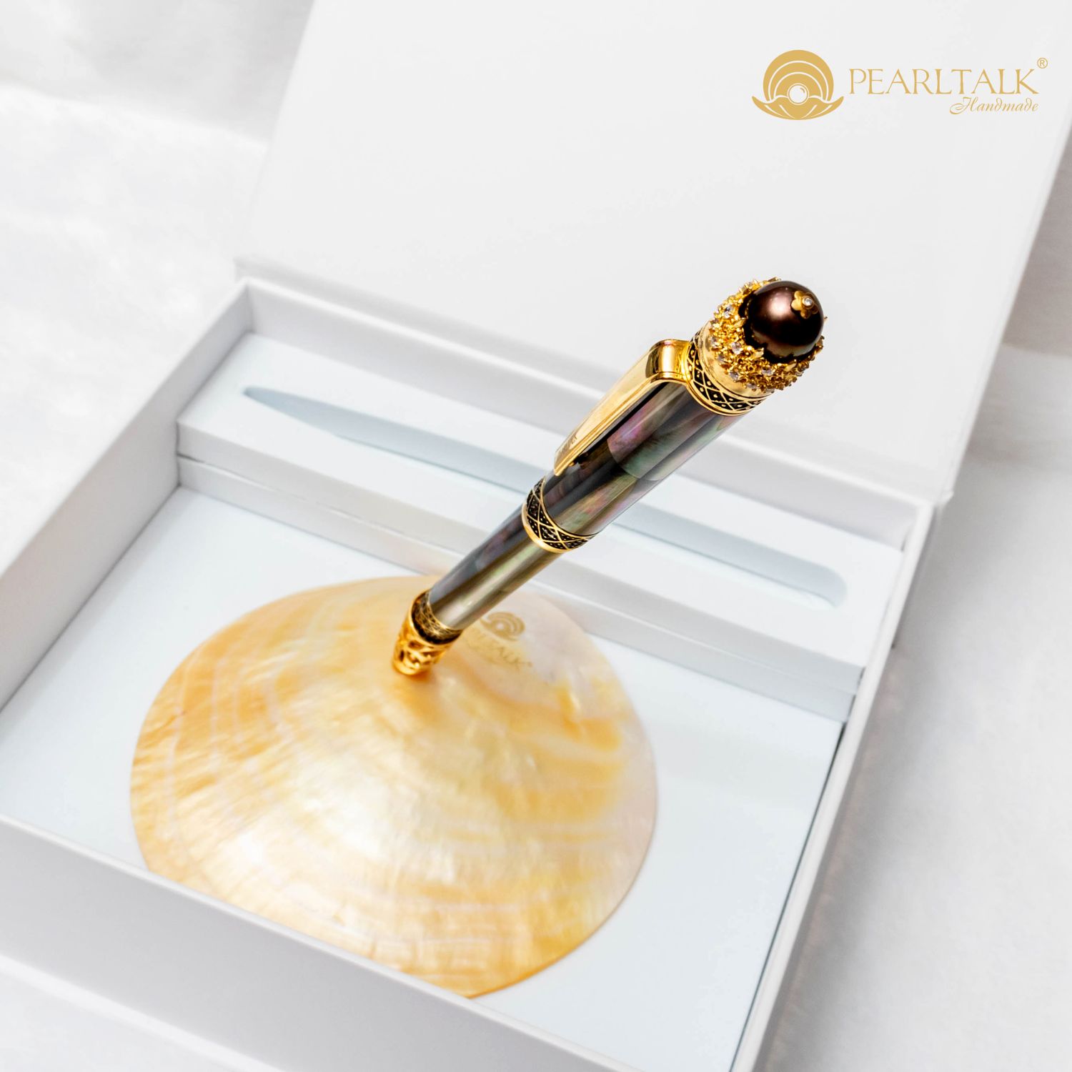BÚT SOLOMON KING PEARL PEN 03 - ĐEN TAHITI(Tặng kèm đế cắm bút trị giá 1.500.000Đ)